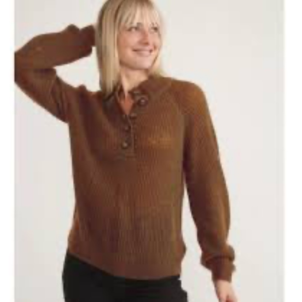 MARINE LAYER EVELYN ALPACA WOOL BLEND FUNNEL NECK SWEATER SMALL